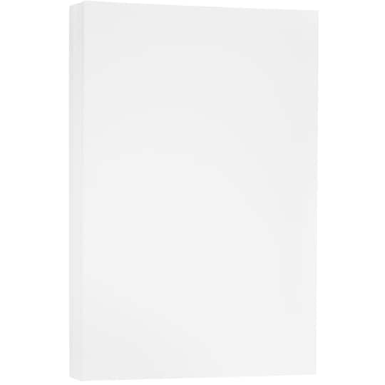 JAM Paper Bright White Wove Strathmore 11" x 17" 88lb. Cardstock